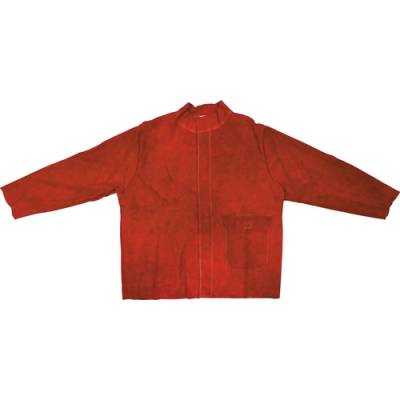 Krómbőr hegesztő kabát piros XL