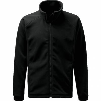 Polár felső cipzáros fekete 2XL