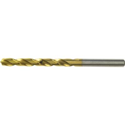 Csigafúró normál hosszú, köszörült hornyú, TiN bevonatú, hengeres szárral 11,5mm HSS DIN338