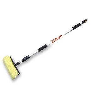 Autómosó kefe 250 cm teleszkópos nyél, csatlakozó (K8)