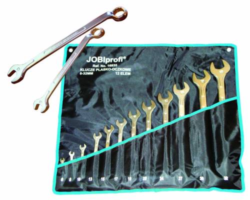 Csillag villáskulcs klt. 12 db-os 6x32 mm, hajlított JOBI