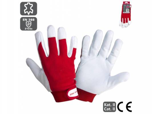 KECSKEBŐR VÉDŐKESZTYŰ 8 COL RED