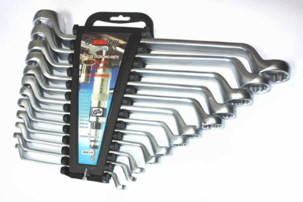 Csillag villáskulcs klt. 12 db-os 6-32 mm, hajlított