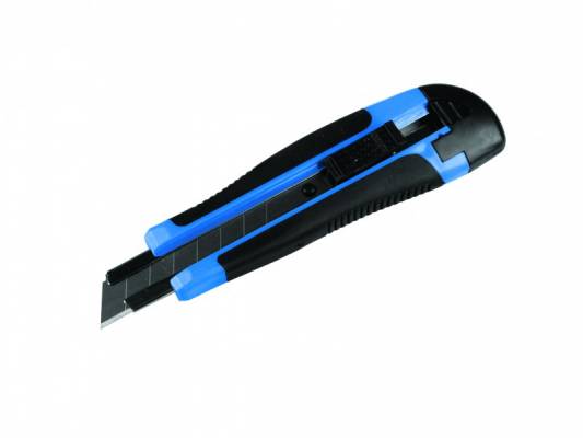 Szike gumírozott markolat, 18 mm + 2 penge