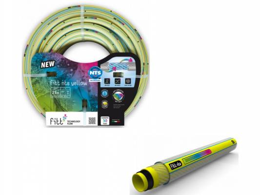 Locsoló tömlő csavarodás mentes, NTS YELLOW 1col – 25 m