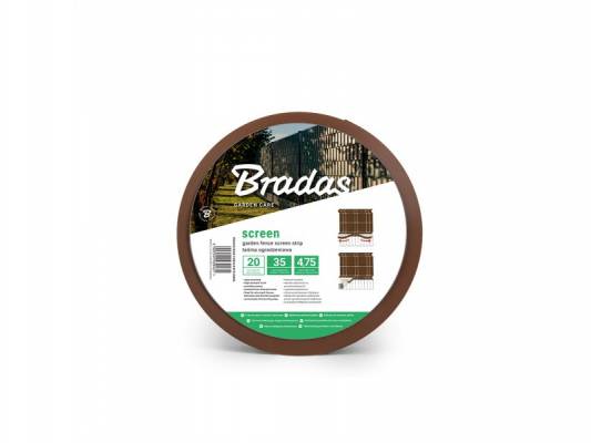 Kerítés és erkélyszalag 4,75cm x 35m, 450g/m2 + 20db zárósín, barna RAL8011