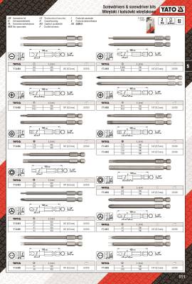 Bit 1/4col HEX 3-5mm, 100mm, 2 db YATO