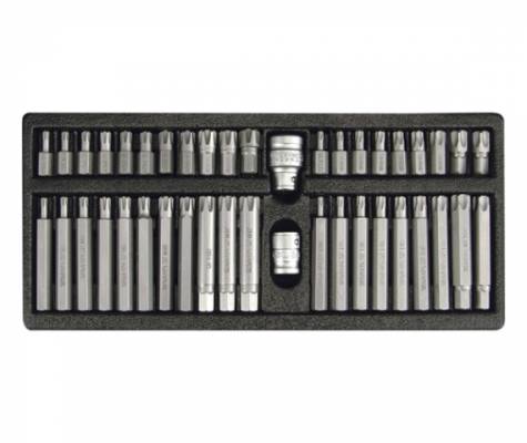 Kulcs készlet, 42 db-os RIBE-TORX C.V. M4-M14, T20-T60 YATO