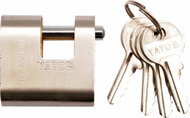 Lakat sárgaréz 90 mm, 4 kulcsos