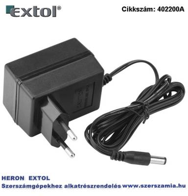 Akkutöltő 3,6V 0,45A a 402200 Li-ion mini köszörű és fúrógéphez