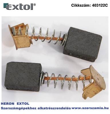 Szénkefe, 5,3 x 8,8 x 11,1 mm, 403122 sarokcsiszoló géphez, 2db