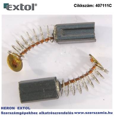 Szénkefe, 5,9 x 5,9 x 8,5 mm, 407111 vibrációs csiszológéphez, 2db