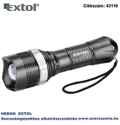 Led lámpa, 1 W, 40 lumen, zoom funkció műanyag ház, elem nélkül