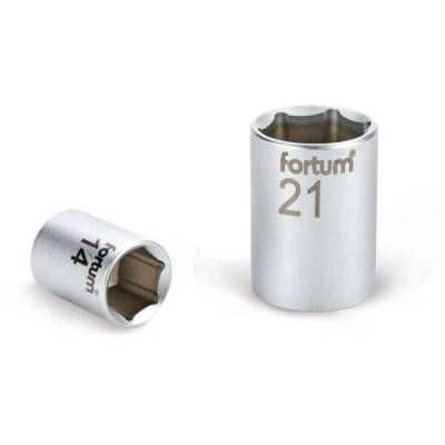 FORTUM dugófejek, 1/2col, 8 mm, 61CrV5, mattkróm