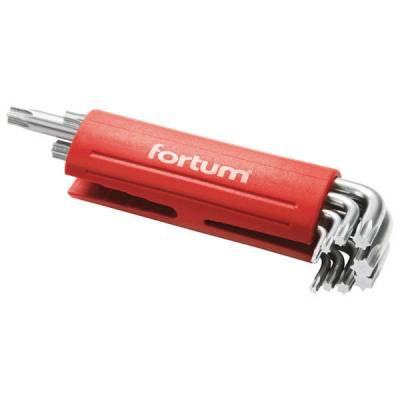 FORTUM 9 db-os T10-T50 TORX kulcs készlet hosszú, műanyag markolat