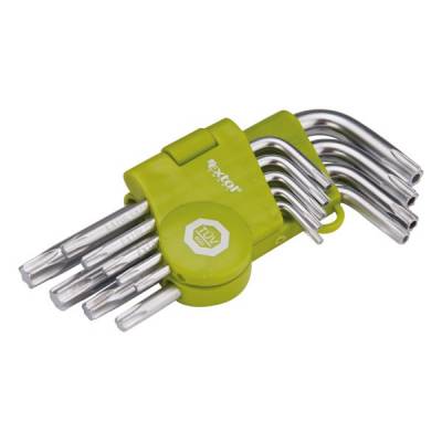 EXTOL CRAFT 9 db-os T10-T50 TORX kulcs készlet, rövid