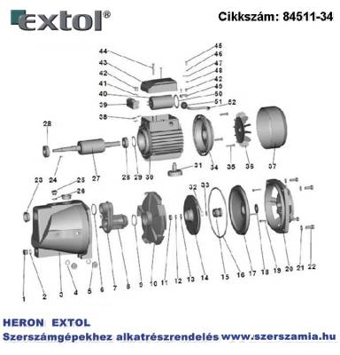 Ventilátor 84511 kerti szivattyúhoz