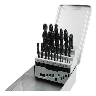 EXTOL PREMIUM 25 db-os HSS fémfúró készlet 1,0 - 13mm