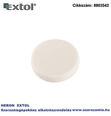 Polírkorong, finiselő/polírozó, T20, 150 x 30 mm fehér, tépőzáras