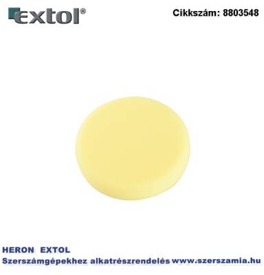 Polírkorong, erős polírozás, T80, 150 x 30 mm sárga, tépőzáras