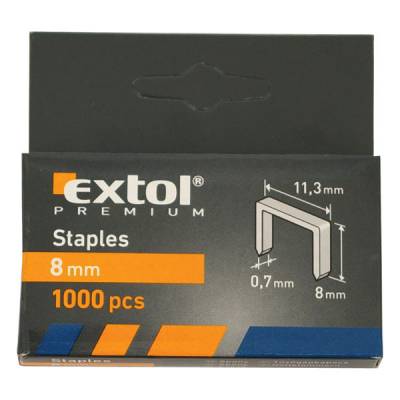 EXTOL PREMIUM tűzőgépkapocs 11,3x0,7x12mm 1000db/csomag