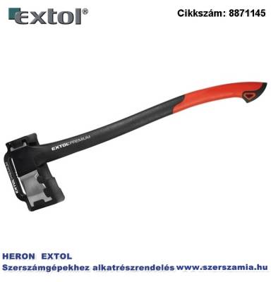Hasító fejsze, ékes, Nylon nyél, 1200g, edzett acél, 600 mm hosszú hajlított nyél