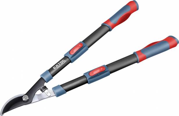 Ágvágó olló, mellévágó, tapadásmentes él, max.35mm vágás, teleszkópos ellipszis ALUnyél, gumírozott fogantyú, 640-905 mm