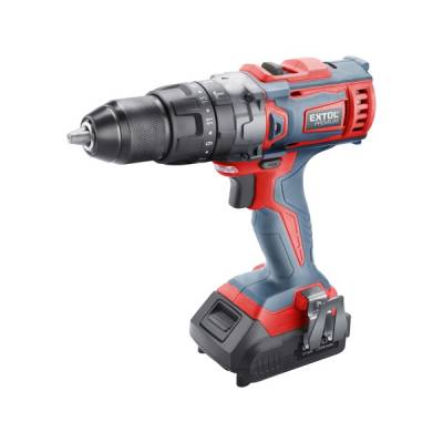 Akkus ütvefúró- és csavarozó, 20V, Li-ion, 2db akku, 1db töltő, 2000 mAh, 40Nm + AJÁNDÉK