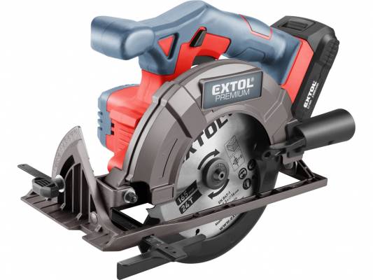 Akkus körfűrészgép, Share20V, 20V, Li-ion, 1db akku, 1db töltő, 2000 mAh, 0-3650 ford/perc, 165 mm tárcsa