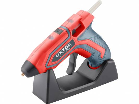 Akkus meleg ragasztó pisztoly, 4V, 1500 mAh Li-ion akku, stift átm: 7,2 mm