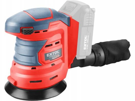 Akkus rotációs (excentrikus) csiszoló, Share20V, 20V, Li-ion, 125 mm,ford.: 10.000 f/perc, AKKU és TÖLTŐ NÉLKÜL