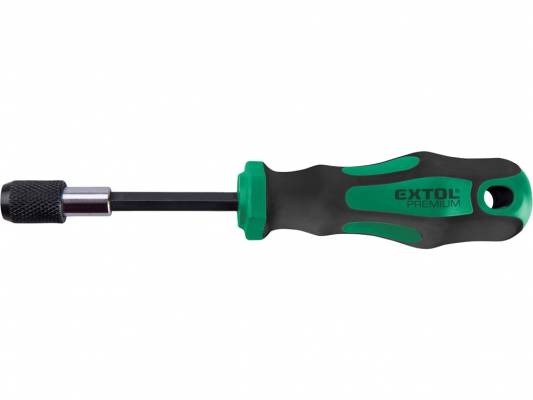 Csavarhúzó markolat, gyorskioldóval és mágneses csavarbehajtóval, CV., 1/4col×175mm