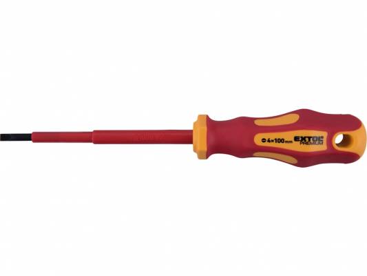 Csavarhúzó szigetelt 1000V, lapos 2,5×80 mm, CrV., VDE, GS