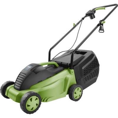 Fűnyíró gép, 230V, 1200W, vágási kapacítás 32cm, állítható magasság: 25-55mm