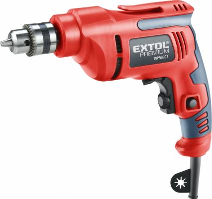 Fúrógép 450W, 0-2800 ford/perc, kulcsos tokmány, 1,0-10mm, 1,6 kg papír dobozban