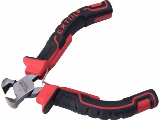 Homlokcsípő fogó, mini, 115 mm, TÜV/GS, kétszínű műanyag nyél, rugós