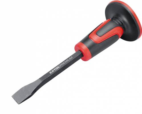 Laposvéső 25 mm széles, CV., 300mm, (16 mm szár) erős duál műanyag kézvédővel, homokfúvott