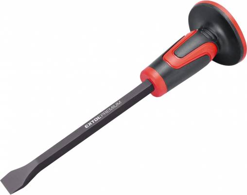 Laposvéső 30 mm széles, CV., 400mm, (19 mm szár) erős duál műanyag kézvédővel, homokfúvott