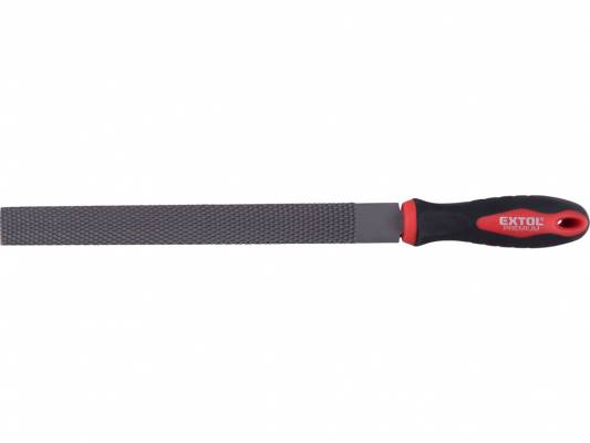 Ráspoly 250mm lapos, C45 acél, vágat 2, finom, TPR gumis műanyag nyél