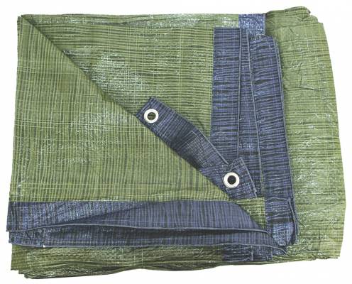 Takaróponyva, vízálló, de nem UV álló, 8×10m névleges méret, valós méret: 7,9×9,85 m, 70g/nm, PE, STANDARD, lefűző lyukak