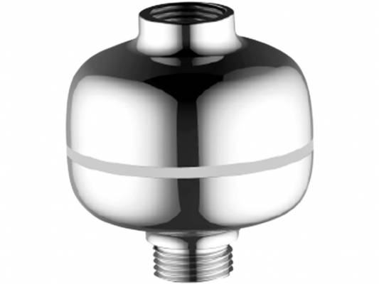 Vízszűrő zuhanyhoz, 1/2col csatlakozó, cserélhető aktív szénszűrő betéttel