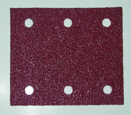 Csiszolópapír tépőzáras piros K240 114 x 102 mm MAKITA 50db/csomag (MK-P-42488)