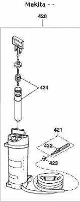 Túlnyomásos víztartály 10 l MAKITA (MK-957802600)