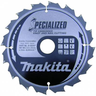 Körfűrésztárcsa betétfogazással 185/15,88 mm Z24 MAKITA (MK-B-09400)