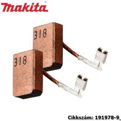 15,7 x 10,9 x 5mm szénkefe CB-318 1pár/csomag MAKITA alkatrész (MK-191978-9)