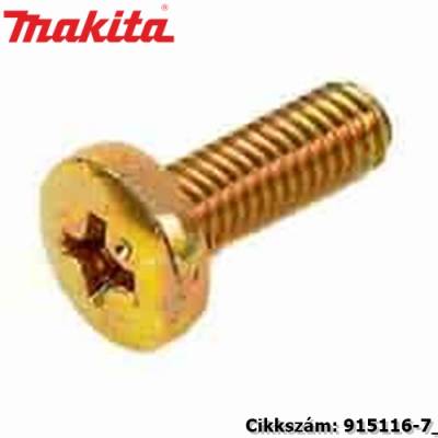 Lapos félgömbfejű csavar M4x12 MAKITA alkatrész (MK-915116-7)