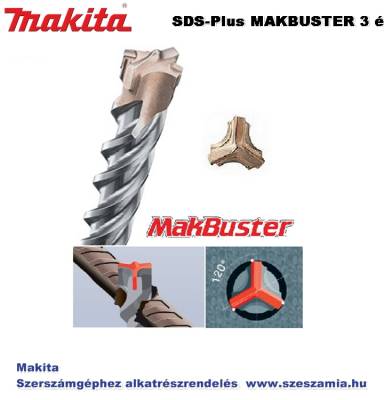 Fúrószár 3 élű SDS-Plus 16 x 210 mm MAKBUSTER T2 MAKITA (MK-P-79756)