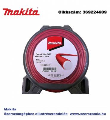 Kerek damil OP2 round TRIM PRO 3 mm x 15m MAKITA (MK-369224609)