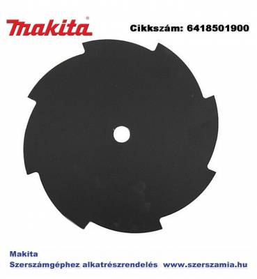 Fűvágókés 8 fogú 255 mm MAKITA (MK-6418501900)