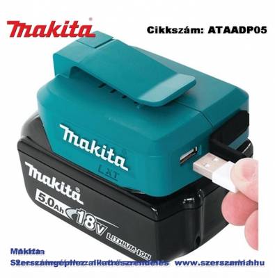 Adapter 2 USB porttal 2,1A LXT T2 MAKITA (MK-ATAADP05)
